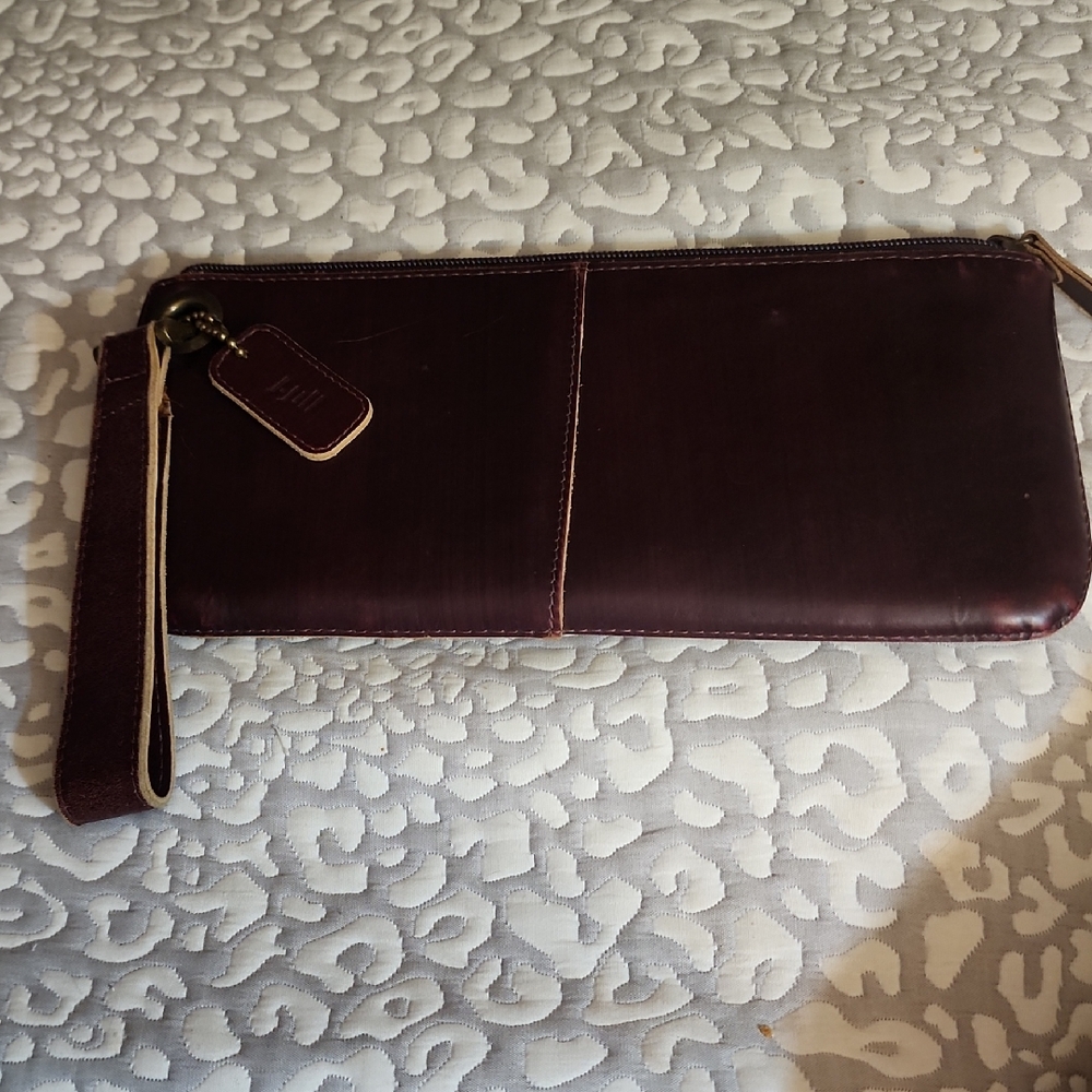 J. Jill Dark Brown Wristlet Clutch